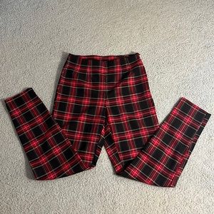 Red Plaid Pants